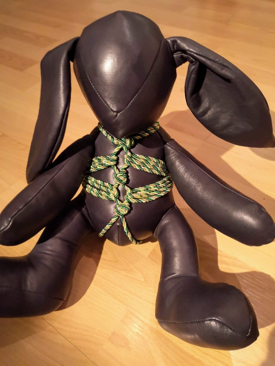 soo soft. leather rope bunny